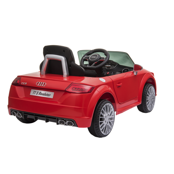 NORDIC PLAY Speed elbil Audi TTS Roadster 12V med EVA hjul, rd