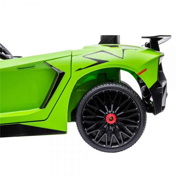 NORDIC PLAY Speed elbil Lamborghini Aventador, 12V, limegrn