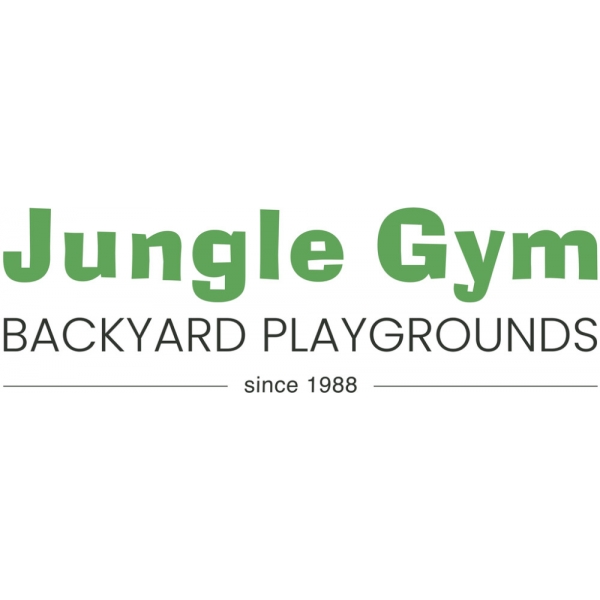 Legetrn komplet Jungle Gym Cottage 2.1 inkl. Climb modul 120 kg sand og bl rutsjebane