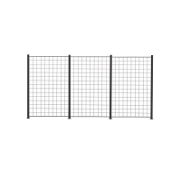 3 Fag espalier antracitgrå 150 x 100 cm inkl. 4 alu stolper 158 cm