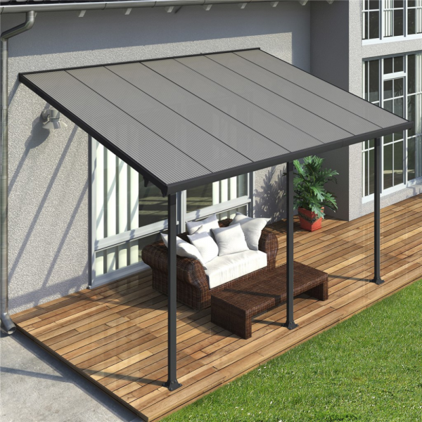 Palram - Canopia Feria terrasseoverdækning 12,5 m2, antracitgrå