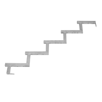 Galvaniseret trappevange 5-trin