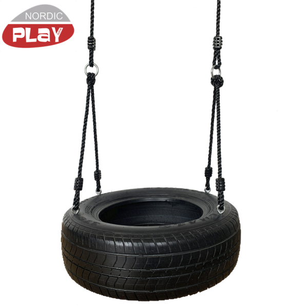 NORDIC PLAY Active dækgynge med sort reb