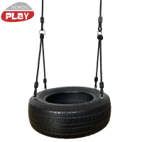 NORDIC PLAY Active dækgynge med sort reb