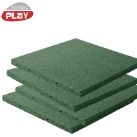 Gummiflise 50 x 50 x 3 cm grøn NORDIC PLAY Active 7,5 m2 - 30 stk.