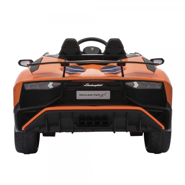 NORDIC PLAY Speed elbil Lamborghini Aventador med EVA hjul og ldersde, 12V, Orange