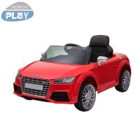 NORDIC PLAY Speed elbil Audi TTS Roadster 12V med EVA hjul, rød