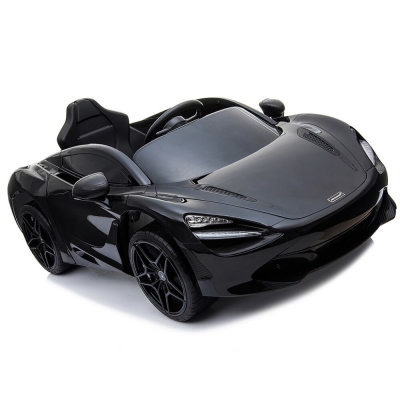 NORDIC PLAY Speed elbil McLaren 720S 12V, med EVA hjul og lædersæde, sort