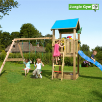 Legetårn komplet Jungle Gym Castle inkl. Swing module x'tra og rutschebane