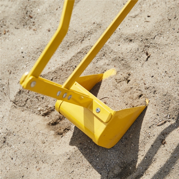 NORDIC PLAY Active gravemaskine til sandkasse, gul/sort p hjul