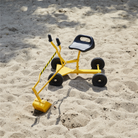 NORDIC PLAY Active gravemaskine til sandkasse, gul/sort på hjul