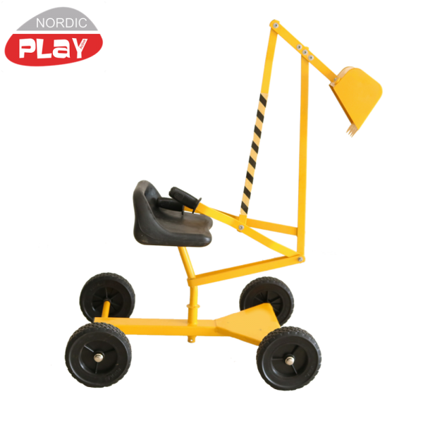 NORDIC PLAY Active gravemaskine til sandkasse, gul/sort p hjul