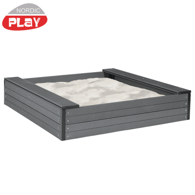 NORDIC PLAY Active sandkasse med sæde 24 x 120 x 120 cm WPC