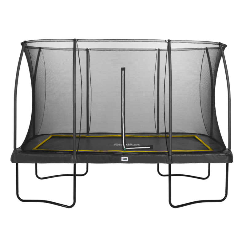 Kvalitets trampolin rektangulær 366x244cm. blank belægning på de galvaniserede Comfort